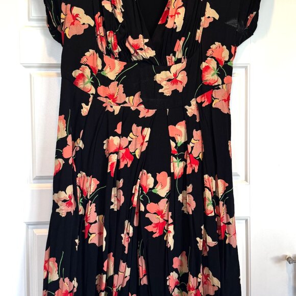 Emily and Fin Modcloth A-Line Floral Midi Dress - Picture 2 of 5
